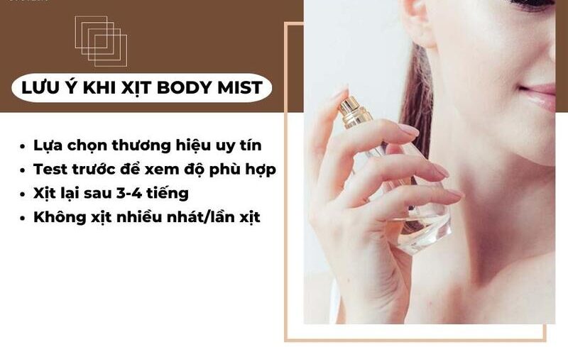 cách xịt body mist thơm lâu